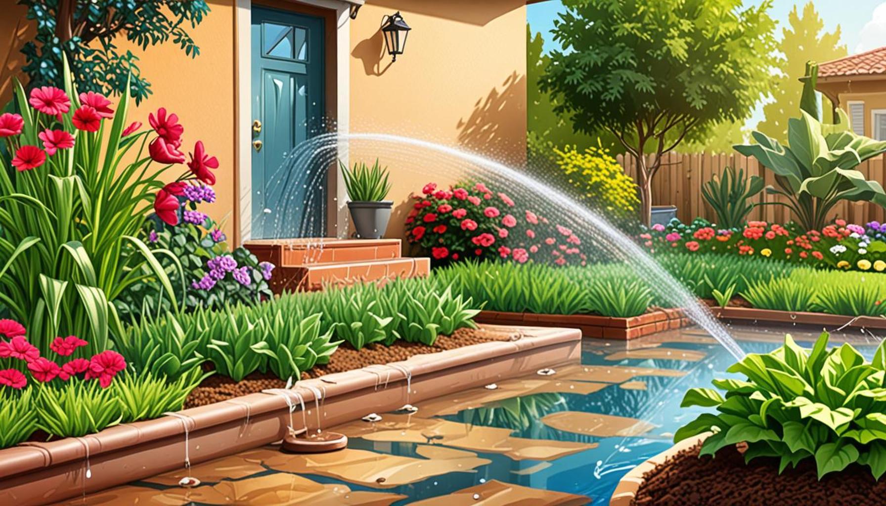 Use of Efficient Irrigation Techniques to Save Water in Home Gardening